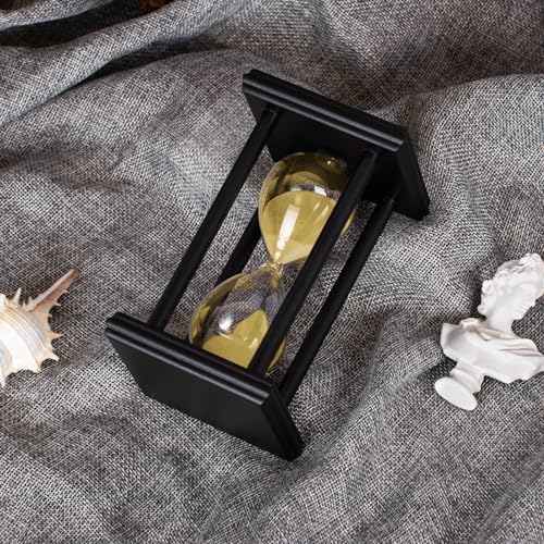 BELLAWARE Hourglass Timer with Golden Sand, 15 Minute Wooden Sand Timer