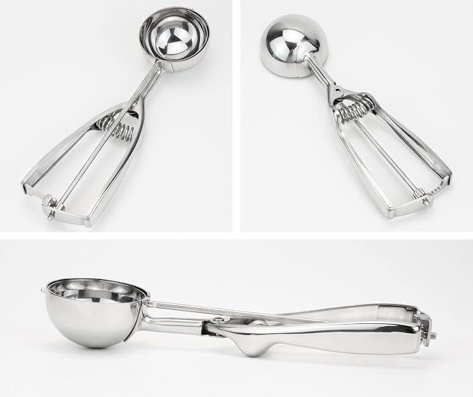 18/8 Stainless Steel Large Ice Cream Scoop Disher Melon Baller 4 Tablespoon