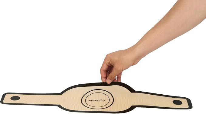 Restaurantware Bread Sling for Dutch Oven with Long Handles Pack of 1 Oval Non-Stick Silicone Fiberglass Sourdough Sling, Reusable Anti-Slip Dishwashable Tan and Black for Bread Loaf, Sourdough