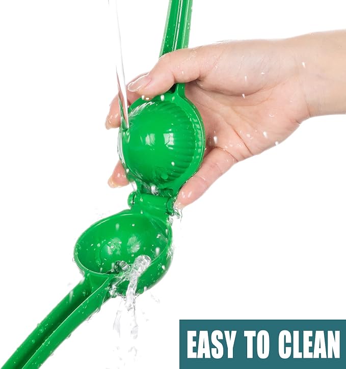 Y-ME Manual Juicer Citrus Lemon Squeezer, Fruit Juicer Lime Press Metal, Professional Hand Juicer Kitchen Tool（Lime)