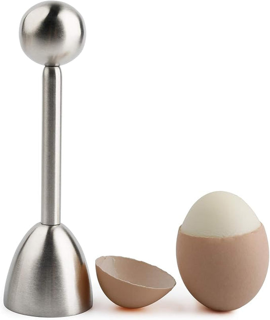 Egg Cracker Topper Cutter for Soft Boiled Eggs Stainless Steel Shell Remover Separator Kitchen Tool