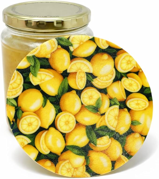 Andreas Silicone Jar Opener, Lemons – 6.25", Made in the USA, JO-922 | Non-Slip Lid Gripper & Garlic Peeler, Food and Dishwasher Safe, Multi-Use, Durable Silicone & Fabric