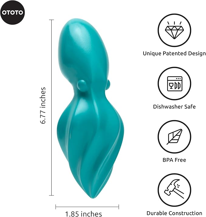 OTOTO OCTO Lemon Juicer Hand - Easy to Hold Lemon Squeezer Manual for Lemon, Lime, Oranges - BPA Free, Dishwasher Safe Citrus Juicer Hand Press Manual - Fun Kitchen Gadgets & Tools