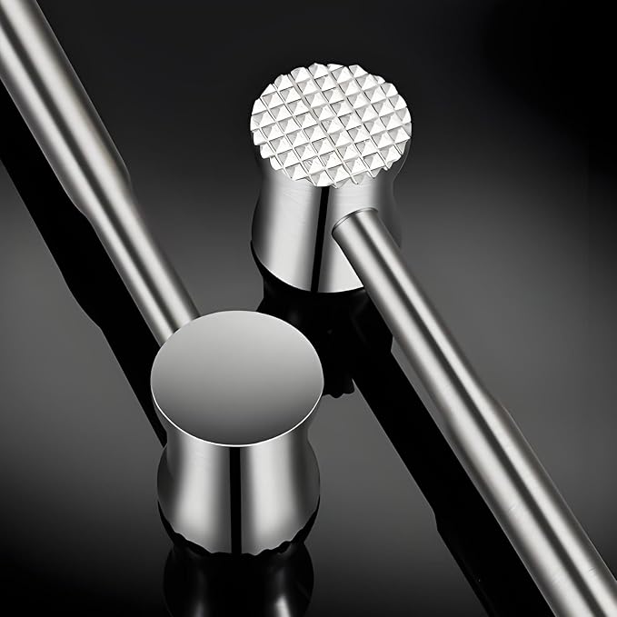 Kitchen Mallet,Meat Pounders,Meat mallet 304SS-Dual-Sided Meat Pounder Hammer for Tenderizing and Flattening Meat - Kitchen Essentials Meat Beater Tool with Comfort Grip Handle