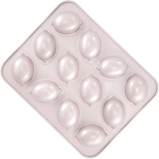 CHEFMADE Muffin Cake pan, 12-Cavity Non-Stick Lemon-Shaped Bakeware for Oven Baking (Champagne Gold)