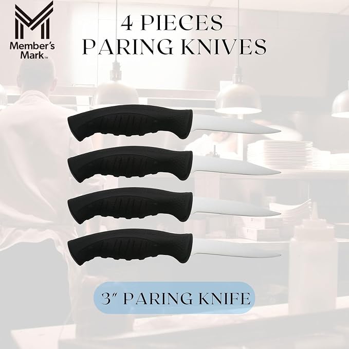 Member Marks 3" and 3.25" Paring Knives, 4 pk.