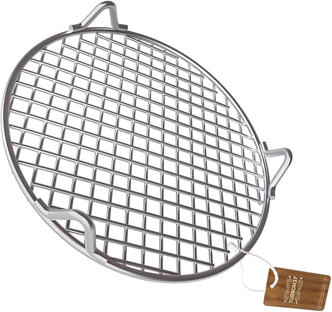 Cooking Rack with Legs 304 Stainless Steel Dia 8.25" Heavyweight Straight Wire Steaming Cooling Barbecue Rack/Carbon Baking Net/Grill/Pan Grate (210mm/8.25")