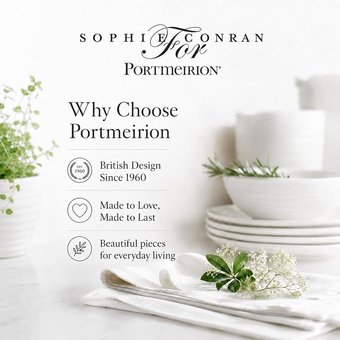 Portmeirion Sophie Conran White Measuring Cups,Set of 4