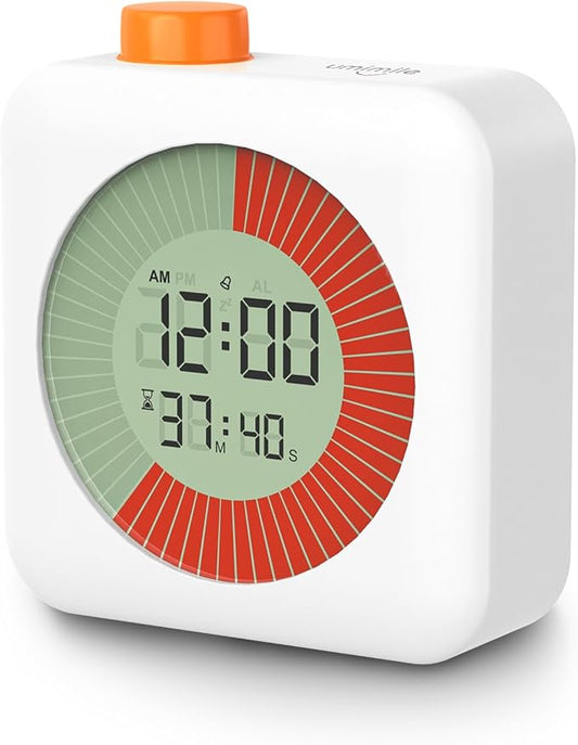 Umimile Visual Timer for Kids, 60-Minute Productivity Timer, Classroom Timer Countdown Clock for Home, School, and Work