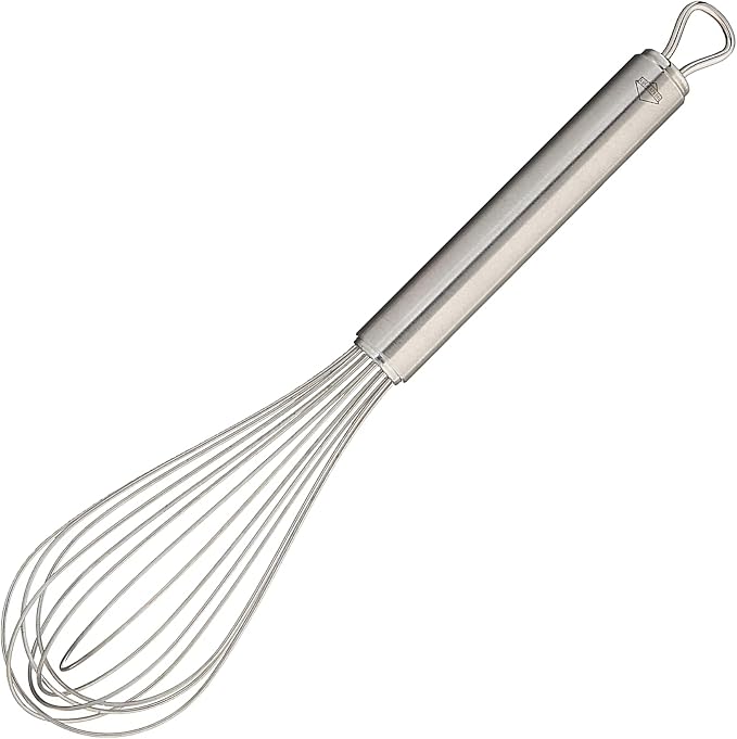 Küchenprofi Stainless Steel Handle for Eggs, Batter, and Dough, Metal Whisk for Kitchen Use, Silver, 10 Inches