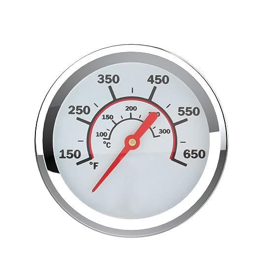 1.8 Inch Grill Temperature Gauge for CharBroil Grill Thermometer Replacement G432-8L00-W1 Charbroil Advantage Tru-Infrared Performance Grill 463377319 463630021 463448021, Stainless Steel Temp Gauge