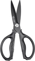 MITSUMOTO SAKARI Detachable Poultry Shears, Kitchen Scissors | Titanium-Plated Serrated Blades, Poultry Joints and Meat Prep, Seafood and Herb Cutting, Non-Slip Handle