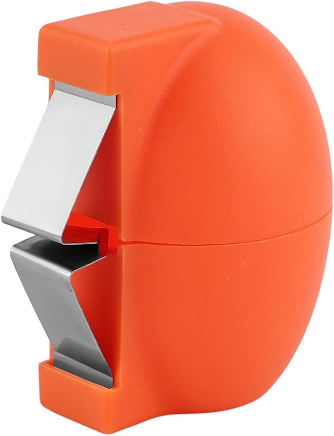 2026 Upgraded Stainless Steel Egg Cracker and Separator – 2 Pack Raw Egg Opener with Shell Cutter, Dishwasher Safe Egg Tool, Yolk & White Separator for Fresh Eggs, Not for Hard Boiled (Orange)