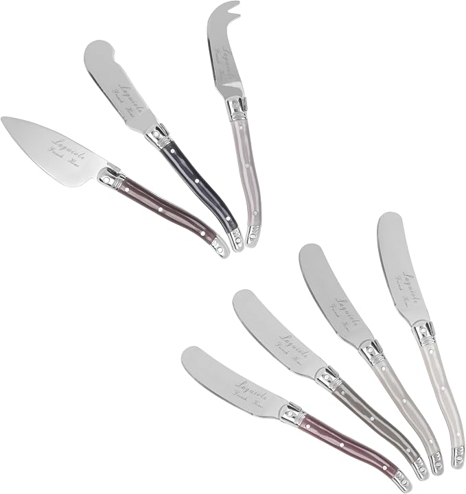 French Home 7-PieceCheeseKnifeSets (Warm Spice)