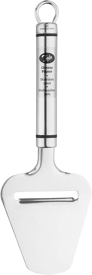 Tala Traditional Style Stainless Steel Cheese Plane and Slicer, Essential Tool for Cutting Precise Slices of Hard or Soft Cheeses, Dishwasher Safe