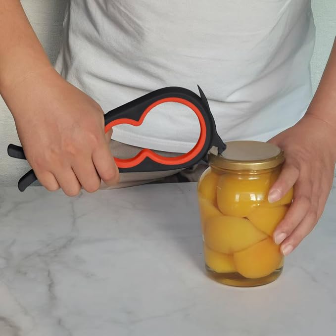 Otstar Jar Opener & Bottle Opener for Seniors with Arthritis, Weak Hands | Adjustable Lid Opener Effortlessly Opens Jars, Bottles & Pop-Top Cans, Great for Senior Parents, Grandparents, or Loved Ones