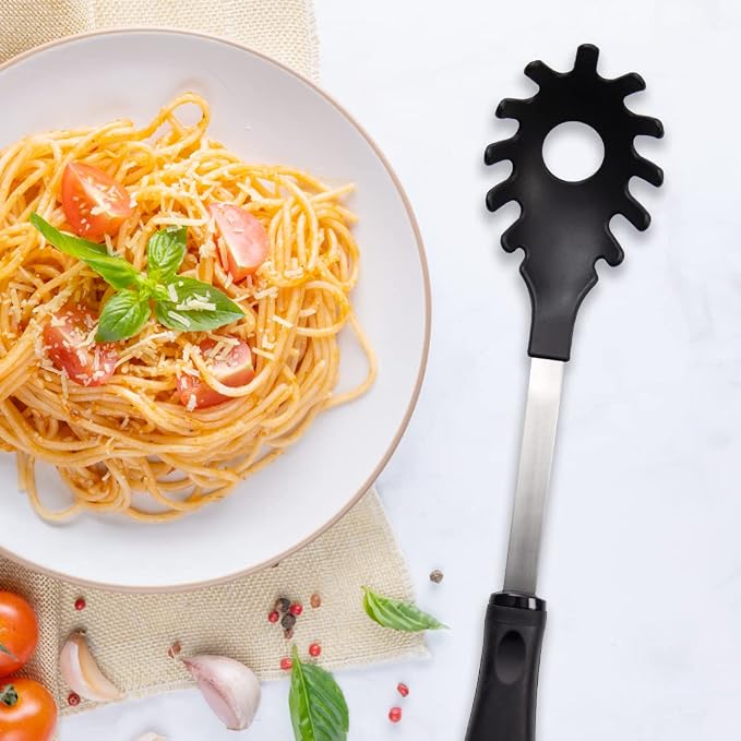 Rada Cutlery Pasta Server (W966), 13" Length Pasta Fork, Non-Scratch Nylon, BPA-Free Face