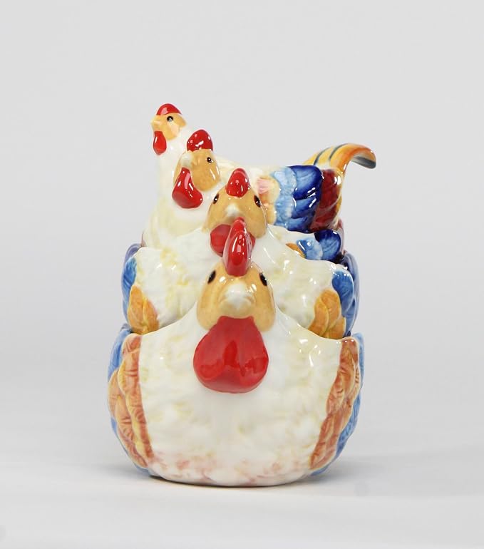 Cosmos Gifts 31983 Blue Rooster Measuring Cups