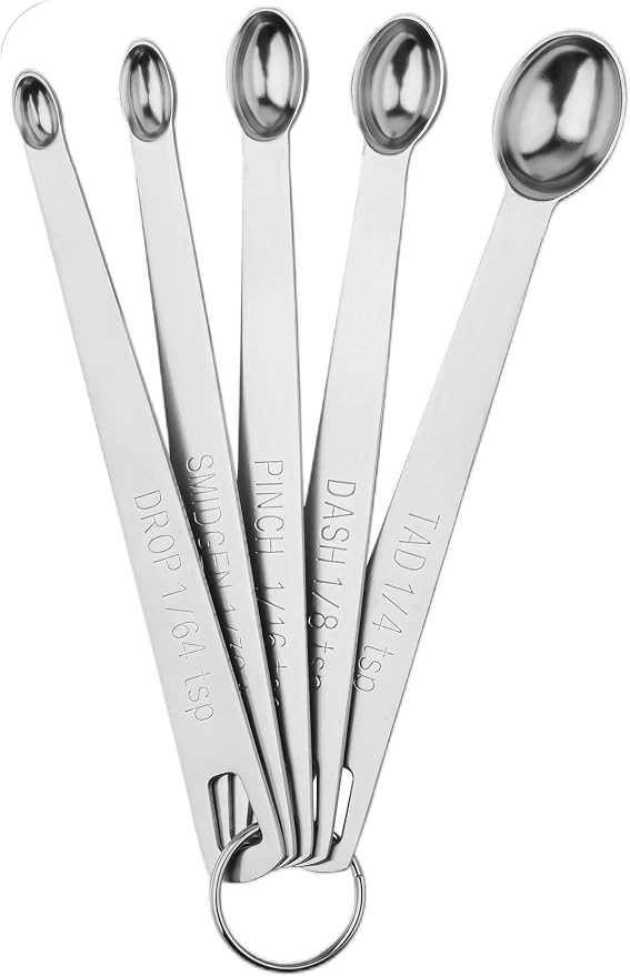 Measuring Cups and Spoons Set, 18/8 Stainless Steel Measuring Cups&Spoons for Kitchen and Baking, Dry and Liquid Metric&US Measuring Cups Spoons with Mini Measuring Spoons Set