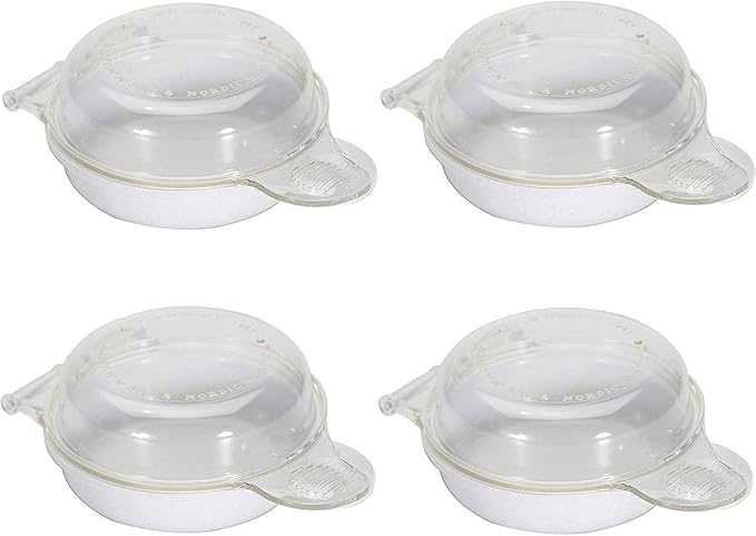 Nordic Ware 4-3/4 in. W x 6-21/32 in. L Clear Microwave Egg N' Muffin Breakfast Pan