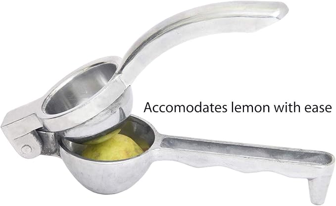 Lemon Squeezer Steel Polish, Nimbu Presser for Kitchen shikanji, Lemon Juice Extractor , Food grade aluminium , heavy duty, 1 Piece.