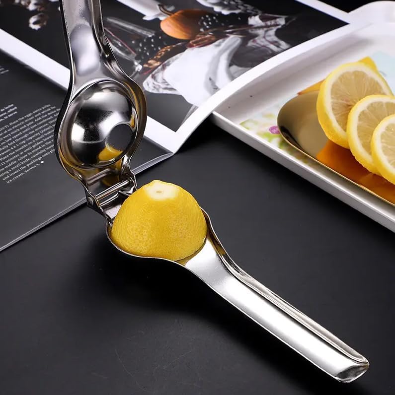 VIER Citrus Juicer 18/10 (304) Stainless Steel Citrus Juicer Juicer for Lemons Orange Pomegranates Etc Manual 7cm Diameter Restaurant Kitchen Bar Anti Etching