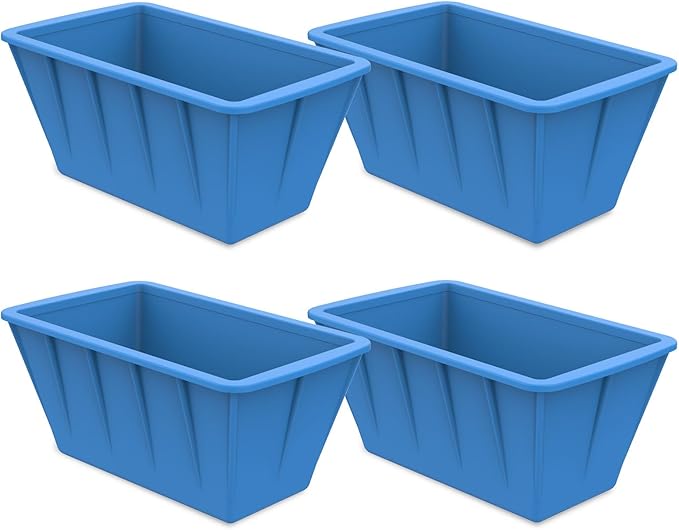 Extra Large Ice Block Molds 4Pack 32LB Silicone Large Ice Cube Molds for Cold Plunge Tub,Reusable Ice Cube Trays for Freezer,Ice Block Molds for Home Ice Baths,Cold Plunge Accessories,Ice Bath Chiller