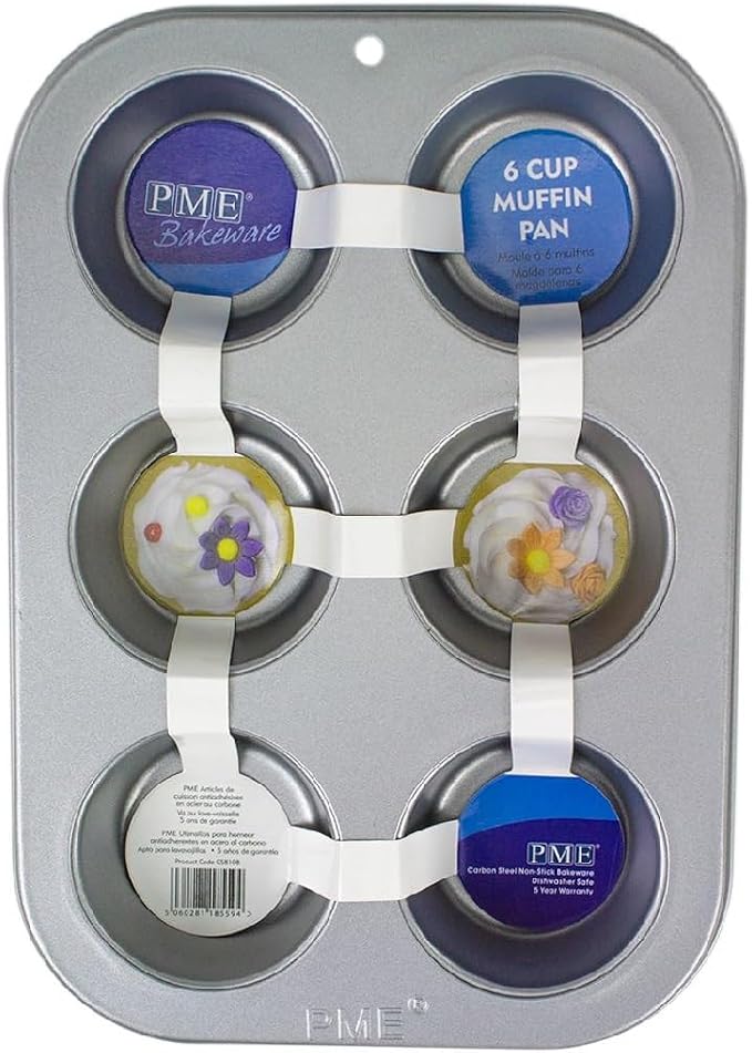 PME Non Stick Bakeware 6 Cup Std Muffin Pan