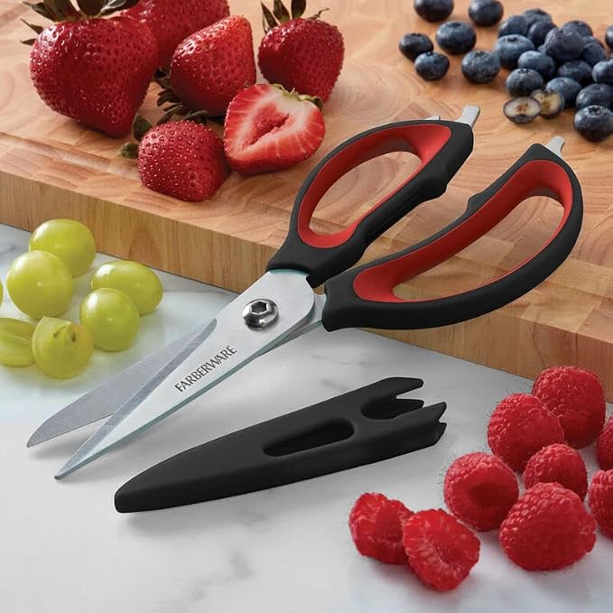 Farberware 4-In-1 Kitchen Shears - Red, 2-Piece