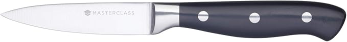 MasterClass Paring Knife with EdgeKeeper Knife Sharpener Sheath, Stainless Steel, 9 cm
