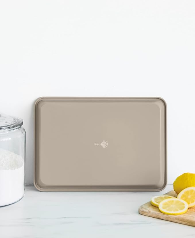 GreenPan Bakewell 13" x 9" Cookie Sheet, Healthy Ceramic Nonstick Bakeware, PFAS-Free, Durable Baking Tray, Versatile Kitchen Essentials, Easy Clean Ovenware