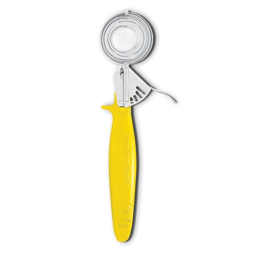 Hamilton Beach Commercial 80-20 Disher, 80 Series, 26" L, 8" W, 4" H, Yellow, 1.77 oz.
