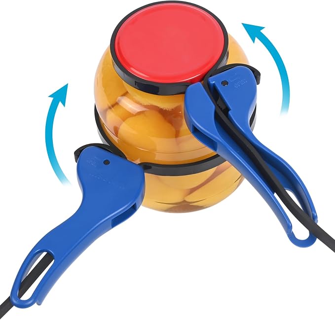 Double-Handle Jar Opener Seniors, Lg Jars, Arthritis, Patent, Self-Lock