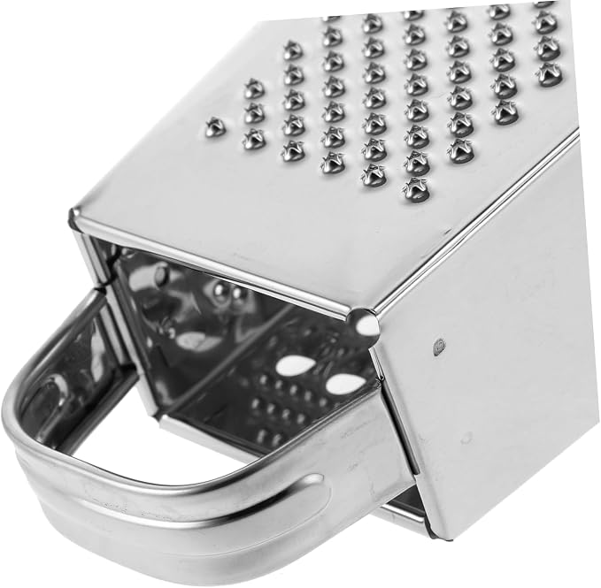 Healeved Power Tools Professional Box Grater Stainless Steel Cheese Grater Vegetable Shredder with 4 Sides for Cheese Vegetables Ginger Nuts 6inch Potato Peelers