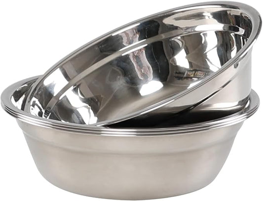 Gainhope Metal Prep Bowls, Mixing Bowl Stainless Steel Set, 4 Pack | 9.5" x 3.1"