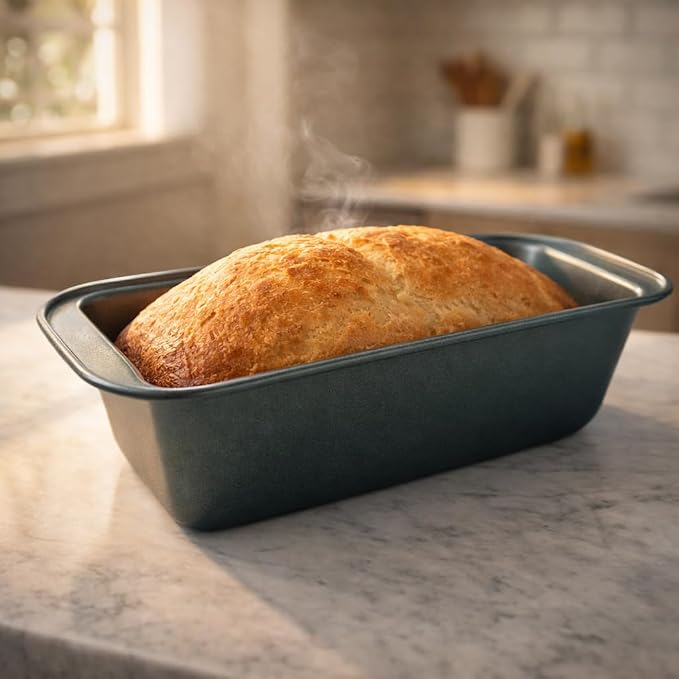 Wee's Beyond Non-Stick Loaf Pan 10x5 Inch Carbon Steel Bread Pan, Easy Release & Easy Clean Bread Baking Pan, Durable Banana Bread Pan for Homemade Bread & Meal Prep Baking