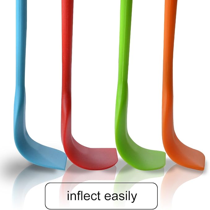 Silicone Spatulas, 11 inch Rubber Spatula Heat Resistant Non-Stick Flexible Scraper With Solid Stainless Steel Core for Cooking, 4 Pack