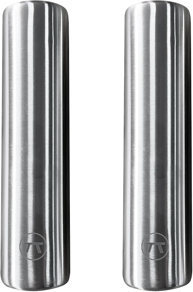 Outset Stainless Steel Cylinder Ice Packs, Set of 2 Metal Lunch Box Coolers | Cylinder Ice Pack | Reusable Travel & Lunch Box Ice Packs | Long Lasting Cold | Thin Ice Pack | Durable Stainless Steel Set