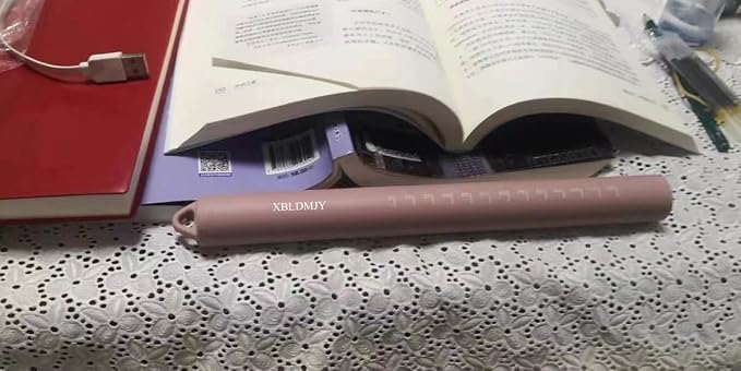 Small stainless Steel Inner Core Silicone Rolling Pin Non-stick Dough Roller(Pink)