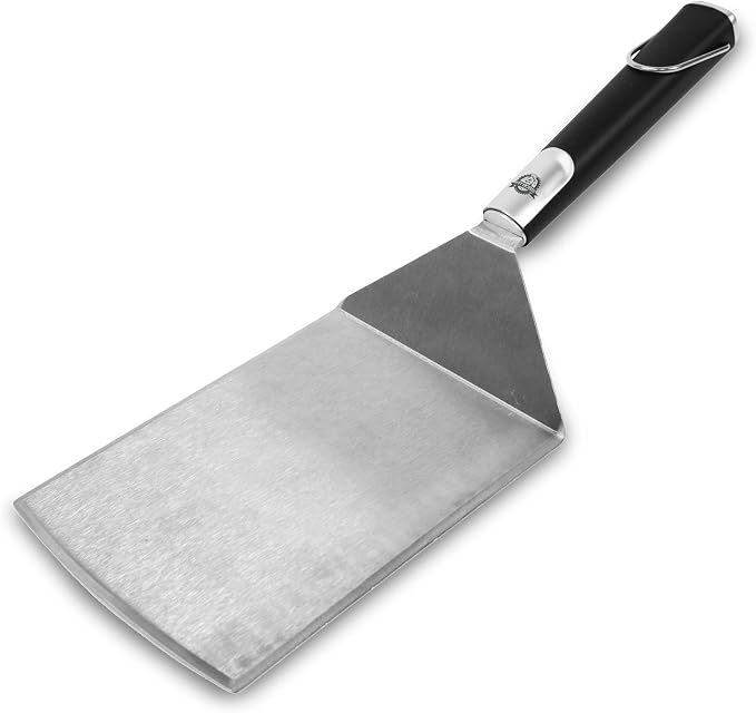 Pit Boss Grills Soft Touch Big Head Spatula, Black/Silver large (Pack of 3)