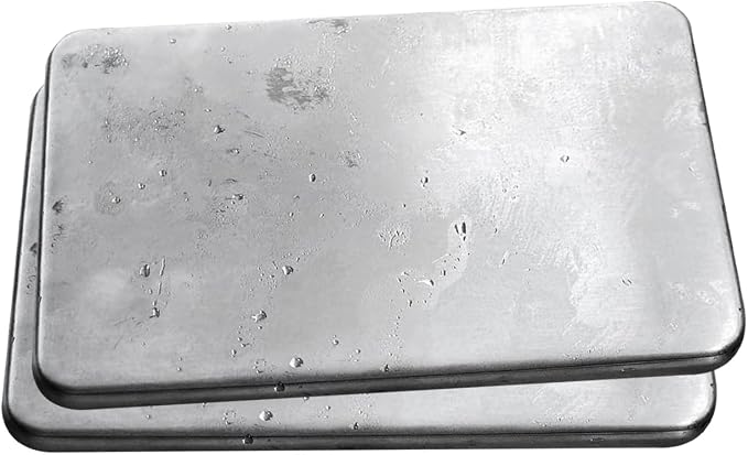 Outset Stainless Steel Ice Packs, Set of 2 Travel Ice Packs, 7” x 4.75” x 0.5”