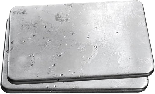 Outset Stainless Steel Ice Packs, Set of 2 Travel Ice Packs, 7” x 4.75” x 0.5”