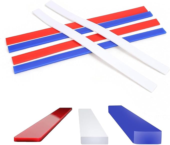 6PCS Silicone Rolling Pin Guides, 15in Length 2mm 4mm 6mm Thickness Rolling Pin Guide Silicone Measuring Dough Strip Dough Leveler Sticks for Precision Baking