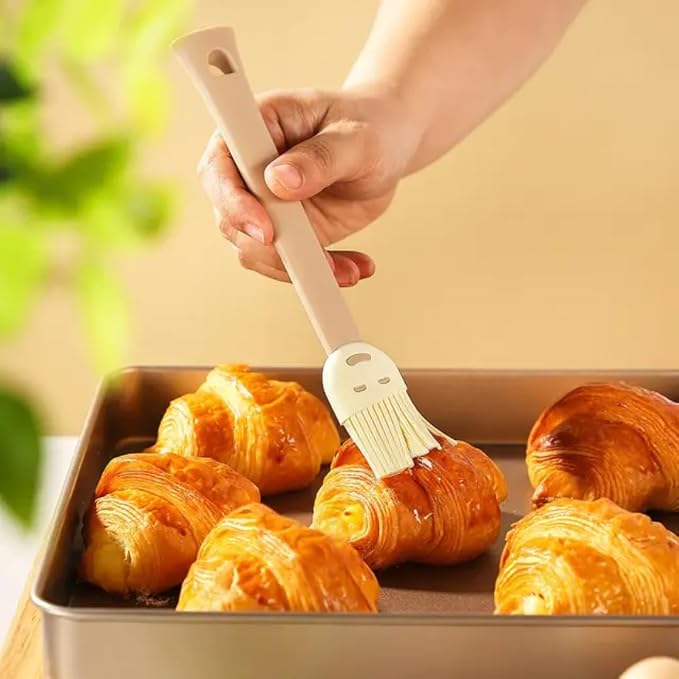 Silicone Pastry Brush and Spatula Set, | BPA Free, Heat Resistant, Non Stick, For Baking, BBQ, Grilling