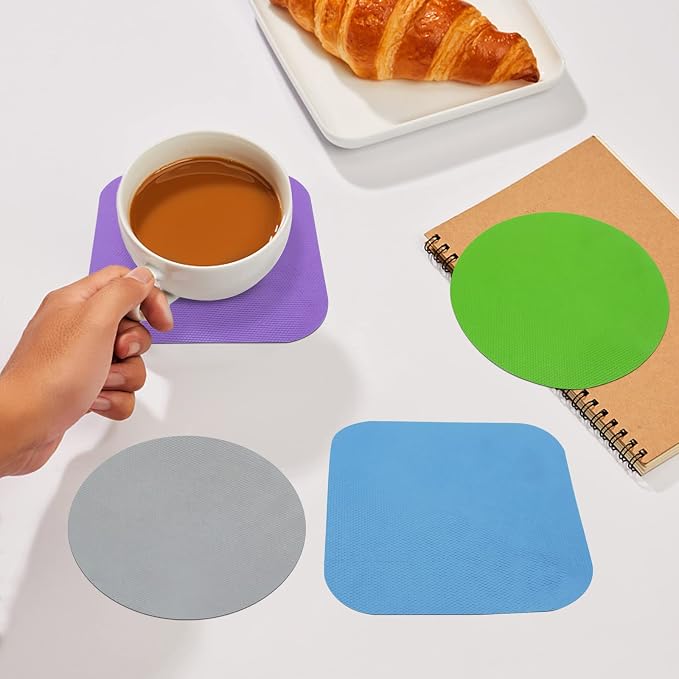 Jar Opener Gripper Pad, 4pcs Rubber Jar Grippers Lid Jar Opener for Seniors | Non Slip Lid Jar Opener for Seniors with Arthritis Weak Hands -Non Slip Kitchen Coasters