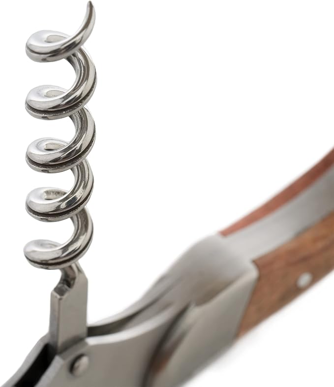 BAR NONE The Corkstractor Pro | Wine Corkscrew Wine Opener Bottle Opener Waiter Corkscrew Waiters Corkscrew Wine Key Beer Opener Wine Foil Cutter Wine Opener Cork Screw Corkscrews (SS with Rosewood)