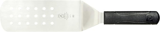 Mercer Culinary Millennia Perforated Turner/Spatula, 8-Inch x 3-Inch Blade, Black Handle
