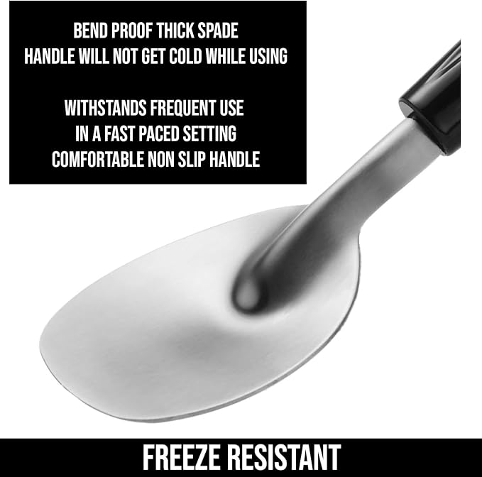 Ice cream Scoop, Ice Cream Scooper, Ice Cream Scoops Best Rated, Icecream Scoop, Ice Cream Spade with Heavy Duty Handle