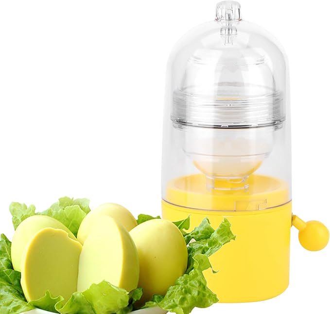 Alvinlite Hand Operated Golden Egg Maker Egg Yolk White Mixer Portable Egg Scrambler for Egg Boiling Tools