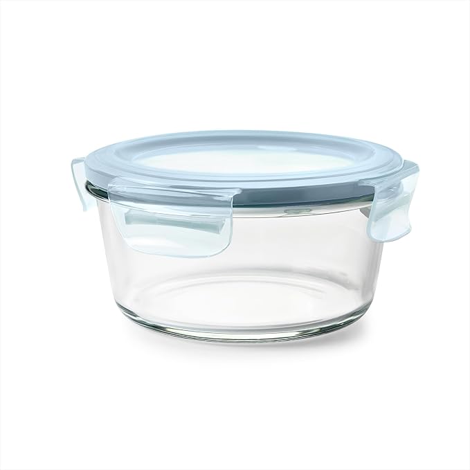 OXO Good Grips Smart Seal 4-Cup Glass Food Storage Container - Arctic Blue